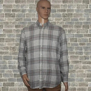 Club Room - Men’s Plaid Flannel Button Down Shirt Size M Medium